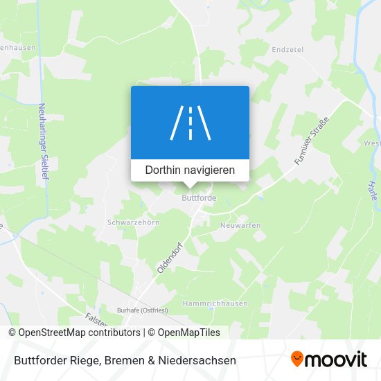 Buttforder Riege Karte