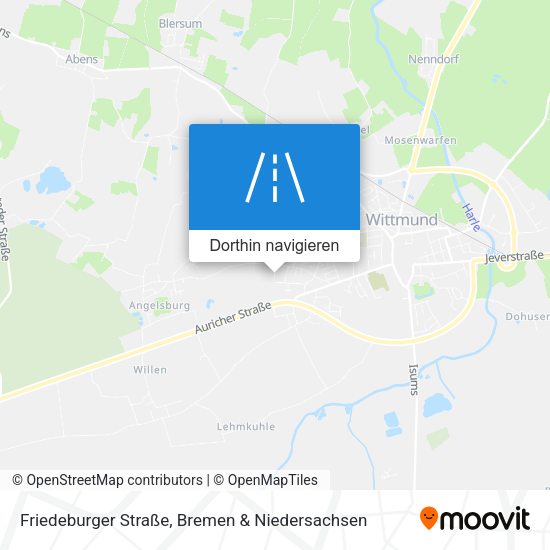 Friedeburger Straße Karte