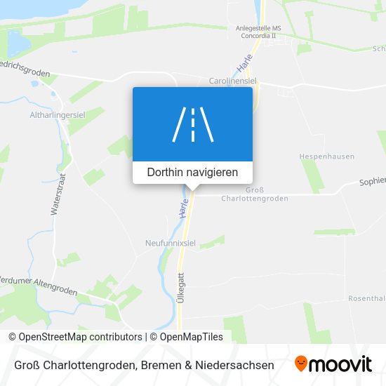 Groß Charlottengroden Karte