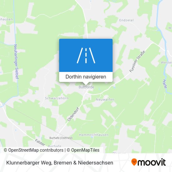 Klunnerbarger Weg Karte