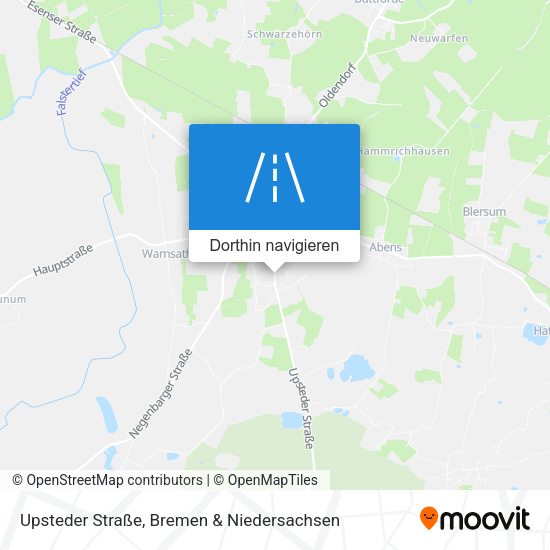 Upsteder Straße Karte