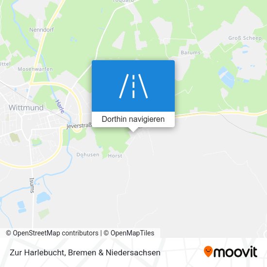 Zur Harlebucht Karte