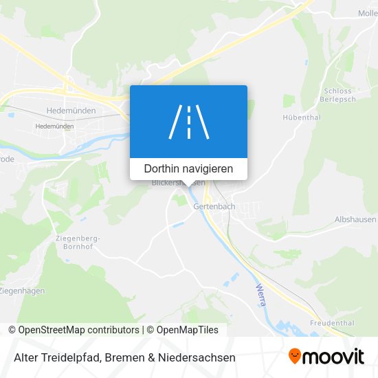 Alter Treidelpfad Karte