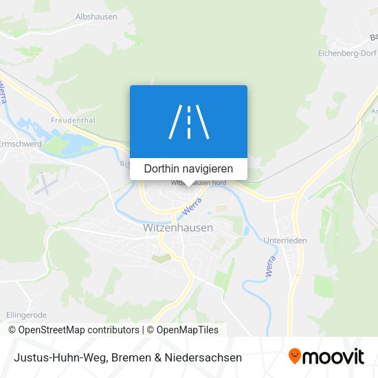 Justus-Huhn-Weg Karte