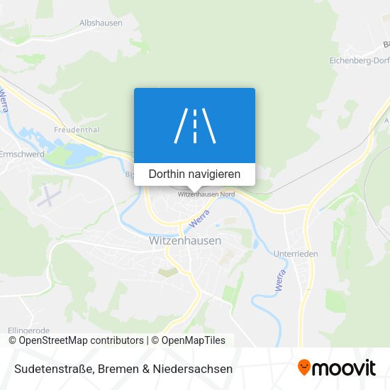 Sudetenstraße Karte