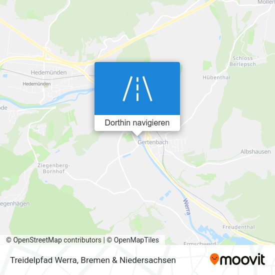 Treidelpfad Werra Karte