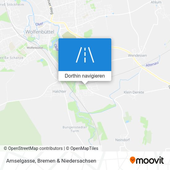 Amselgasse Karte