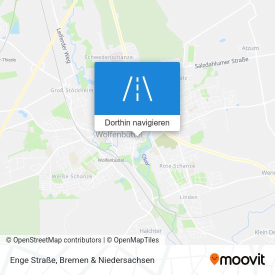 Enge Straße Karte