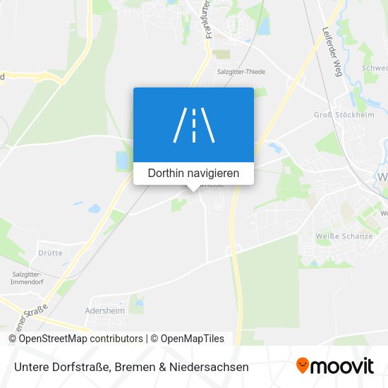 Untere Dorfstraße Karte