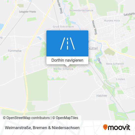 Weimarstraße Karte