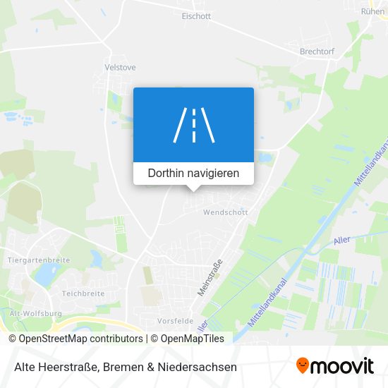 Alte Heerstraße Karte