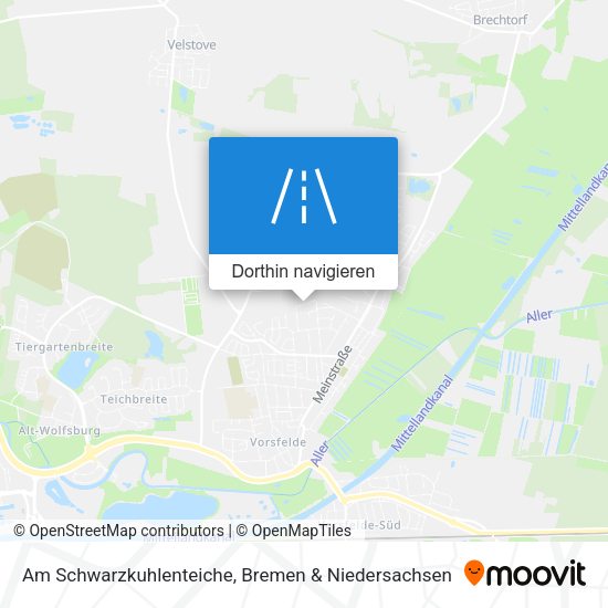 Am Schwarzkuhlenteiche Karte
