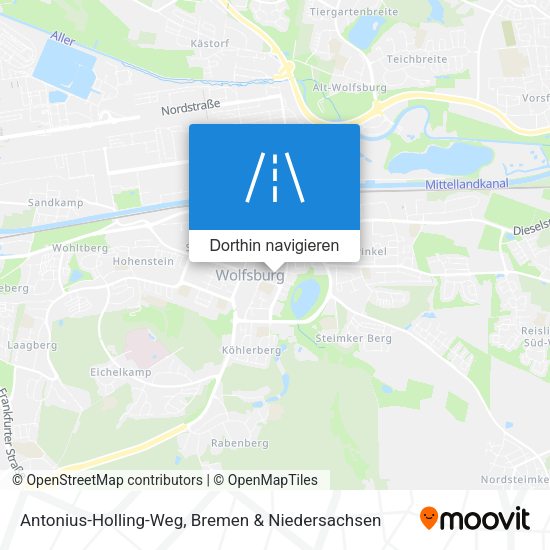 Antonius-Holling-Weg Karte