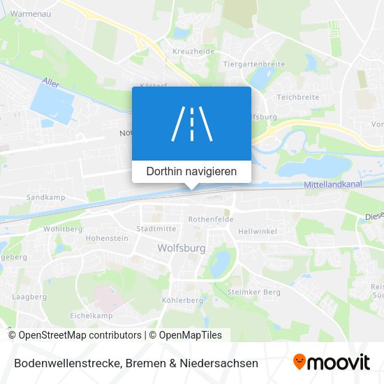 Bodenwellenstrecke Karte