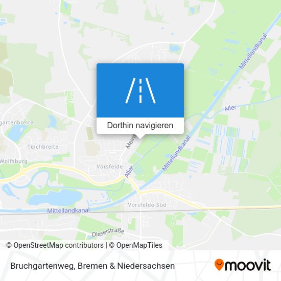 Bruchgartenweg Karte