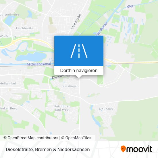 Dieselstraße Karte