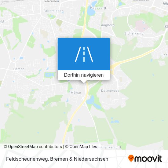 Feldscheunenweg Karte