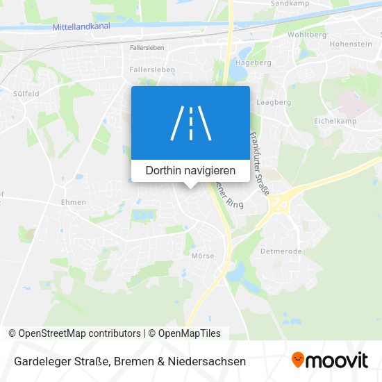 Gardeleger Straße Karte
