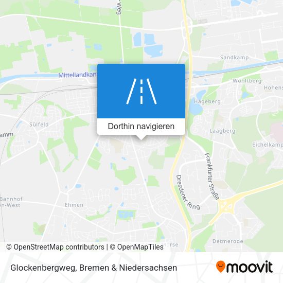 Glockenbergweg Karte