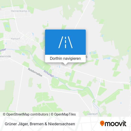 Grüner Jäger Karte