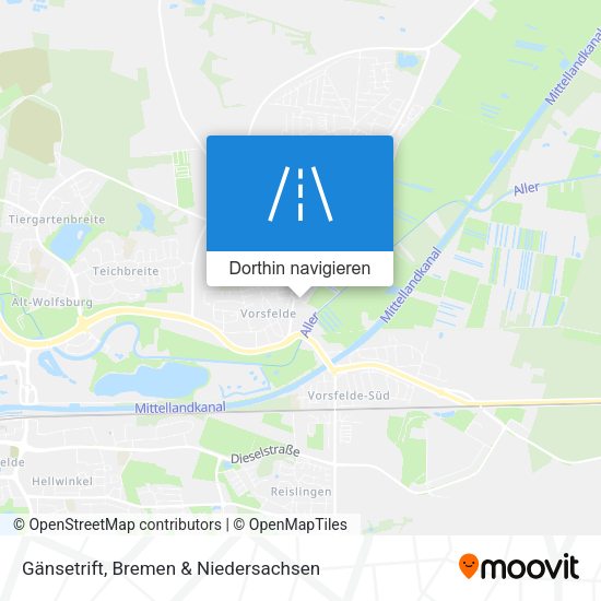 Gänsetrift Karte