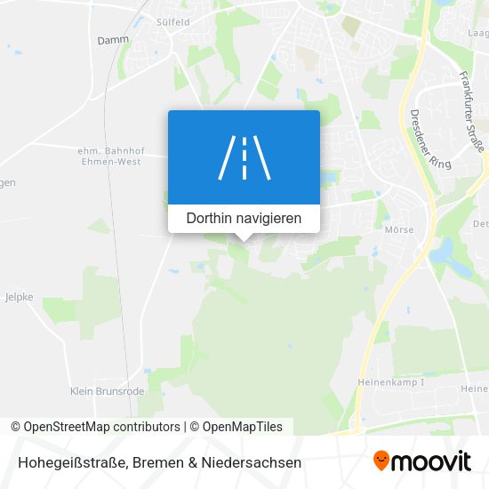 Hohegeißstraße Karte