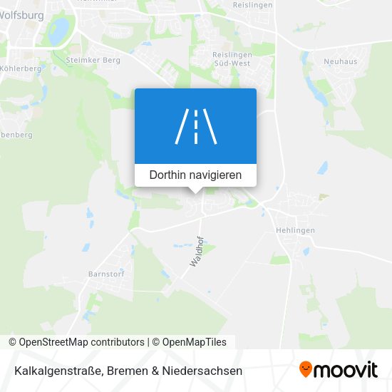 Kalkalgenstraße Karte