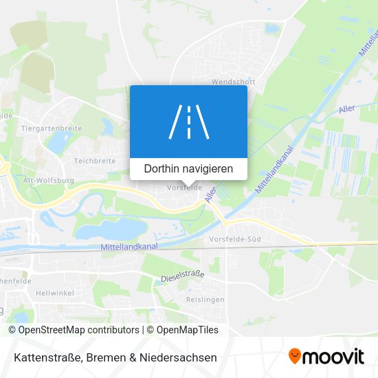 Kattenstraße Karte