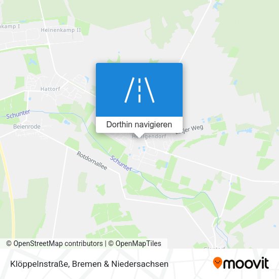 Klöppelnstraße Karte