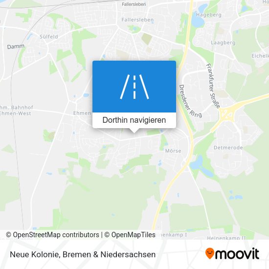Neue Kolonie Karte
