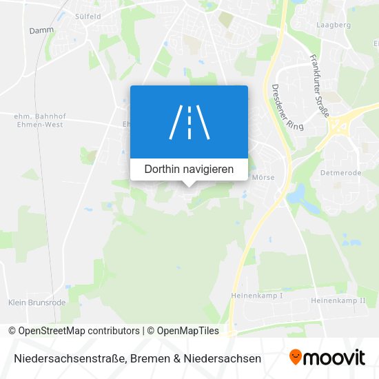 Niedersachsenstraße Karte