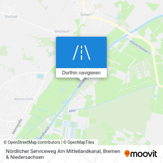 Nördlicher Serviceweg Am Mittellandkanal Karte