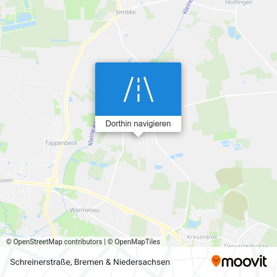 Schreinerstraße Karte