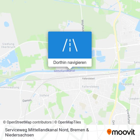 Serviceweg Mittellandkanal Nord Karte