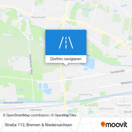 Straße 112 Karte