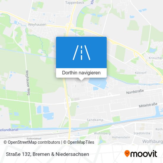 Straße 132 Karte