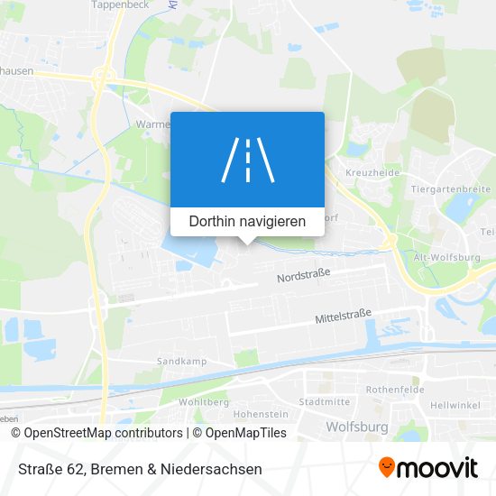 Straße 62 Karte