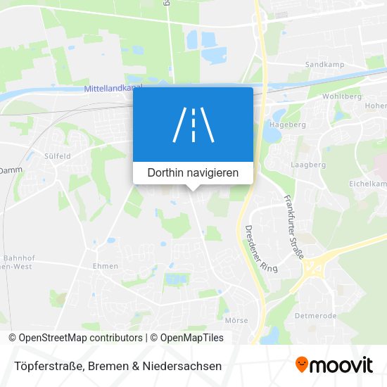 Töpferstraße Karte