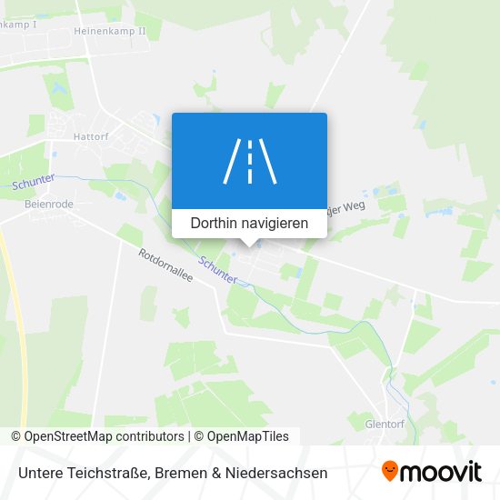 Untere Teichstraße Karte