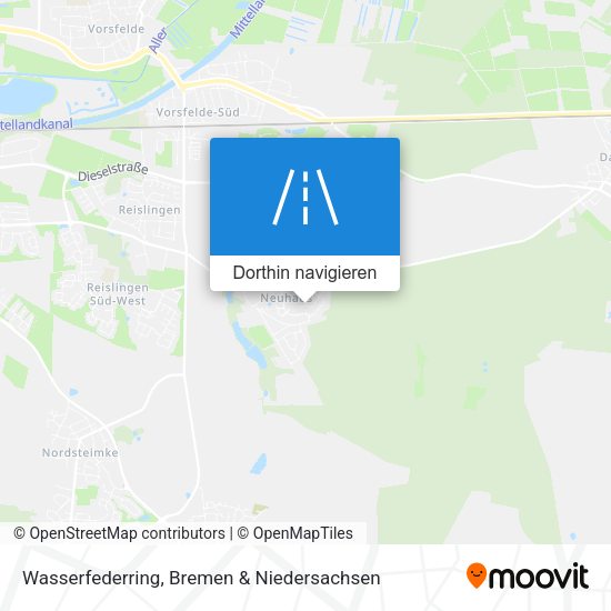 Wasserfederring Karte