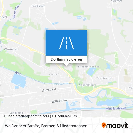 Weißenseer Straße Karte