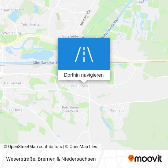 Weserstraße Karte