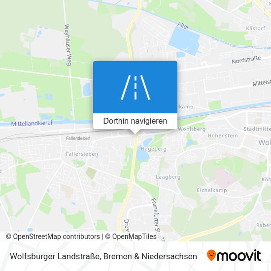 Wolfsburger Landstraße Karte
