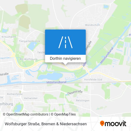 Wolfsburger Straße Karte