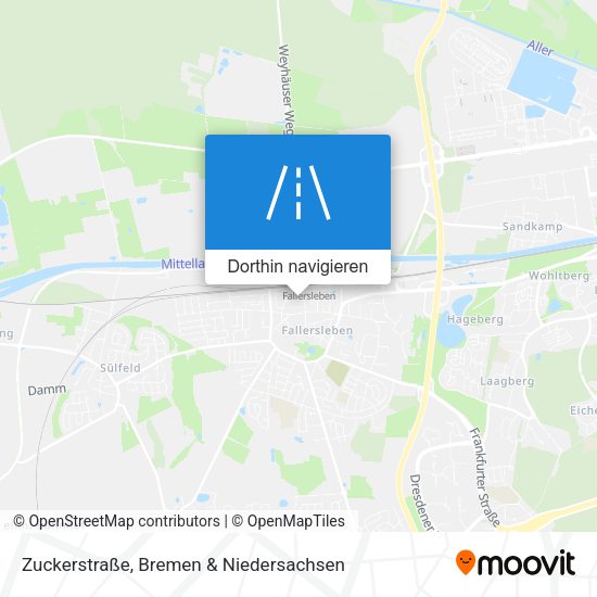 Zuckerstraße Karte