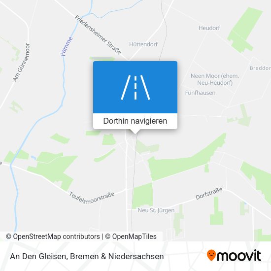 An Den Gleisen Karte