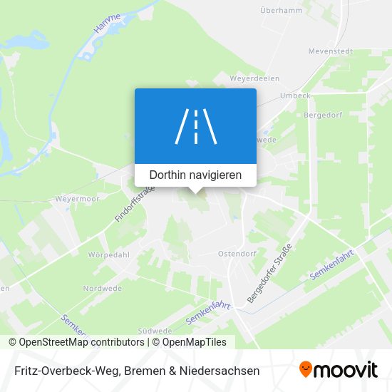 Fritz-Overbeck-Weg Karte