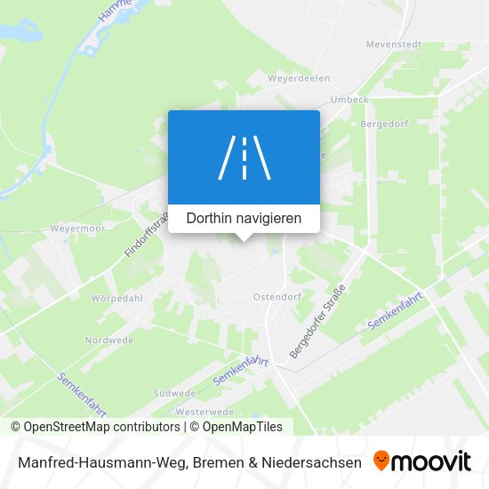 Manfred-Hausmann-Weg Karte