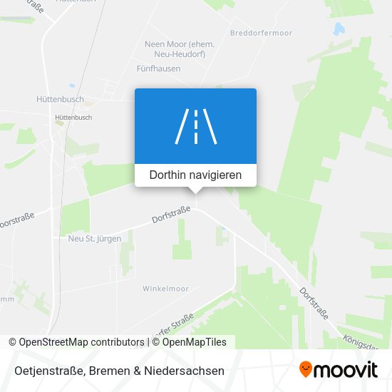 Oetjenstraße Karte