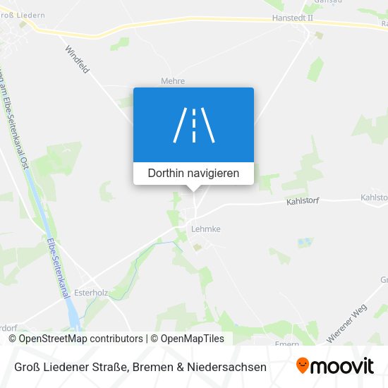 Groß Liedener Straße Karte